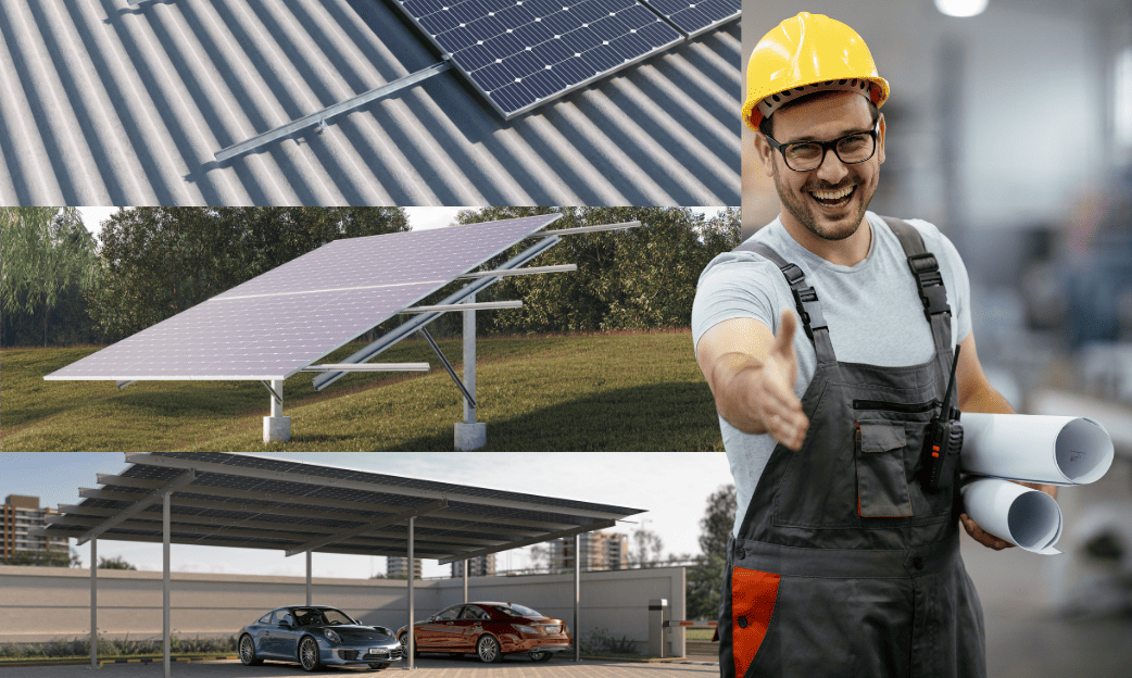 Compromisso em projetos de estruturas para placas solares
